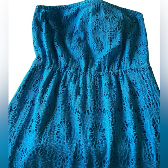 Lilly Pulitzer Emmett Maxi Dress in Ariel Blue King Street Lace. Sz L MSRP $198 - Picture 5 of 5